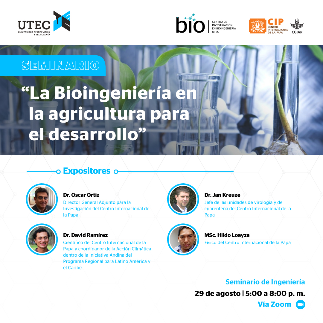 Webinar: La Bioingeniería en la agricultura para el desarrollo