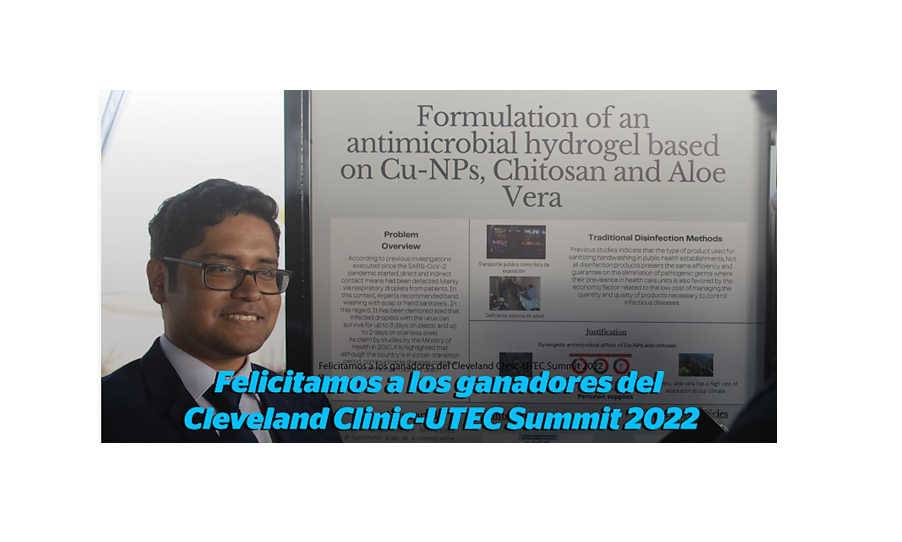 Congratulations to the winners of the Cleveland Clinic-UTEC Summit 2022 Challenge